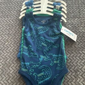 Carter's Baby Blue Denim Bodysuit